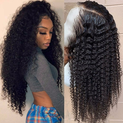 Lace Front Human Hair Wigs 13*4 Brazilian Kinky Curly Human Hair Wig
